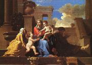 Nicolas Poussin Holy Family on the Steps painting